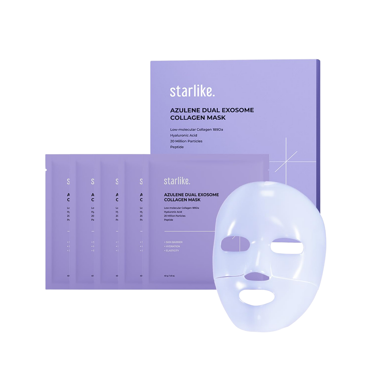 [Starlike] Azulene Dual Exosome Collagen Mask, 5ea