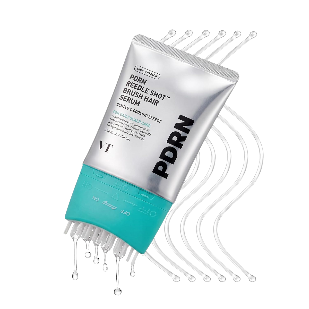 [VT COSMETICS] PDRN Reedle Shot Brush Hair Serum, 100ml
