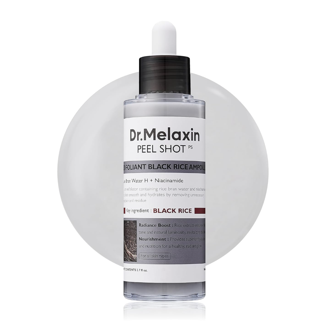 [Dr.Melaxin] Peel Shot Glow Black Rice Peeling Ampoule, 80ml