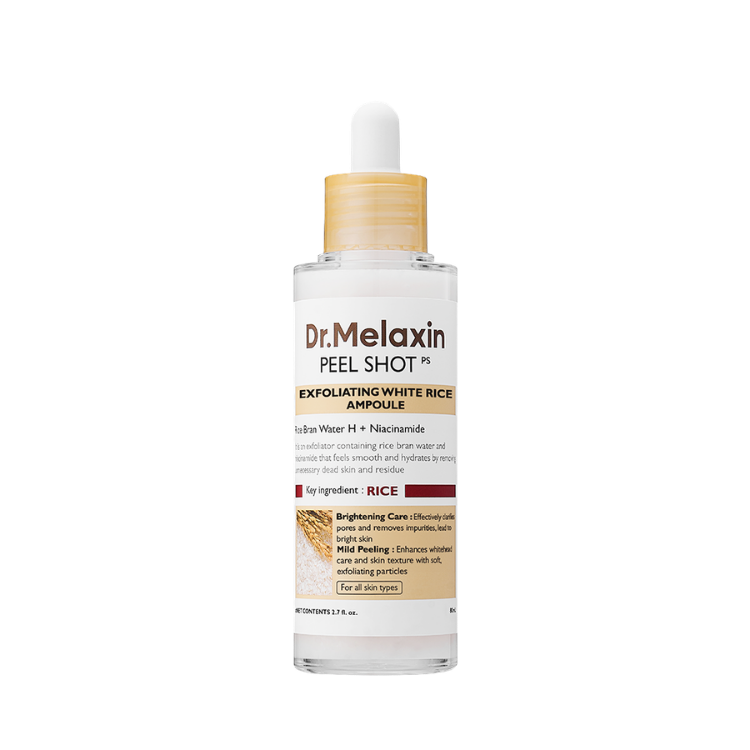 [Dr.Melaxin] Peel Shot Glow White Rice Peeling Ampoule 80ml