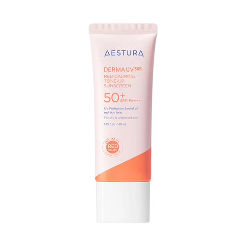 [AESTURA] DERMA UV365 Red Calming Tone-Up Sunscreen SPF50+ PA++++, 40ml